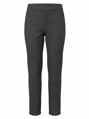 Zac & Rachel Black and Brown Geometric Stretch Pants